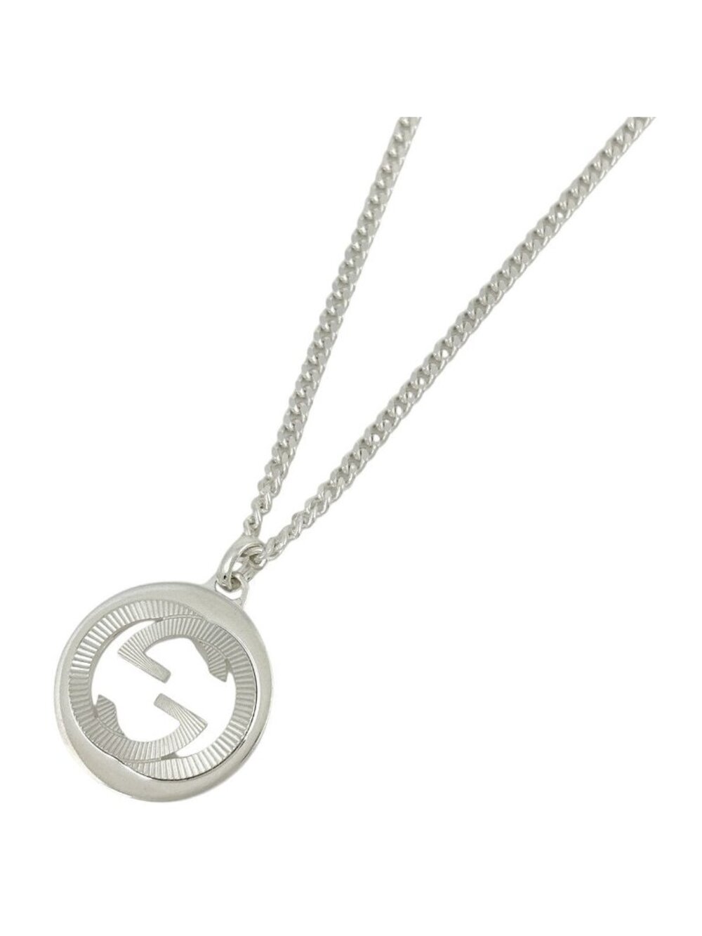 Gucci Interlocking G Necklace 925 Sterling Silver